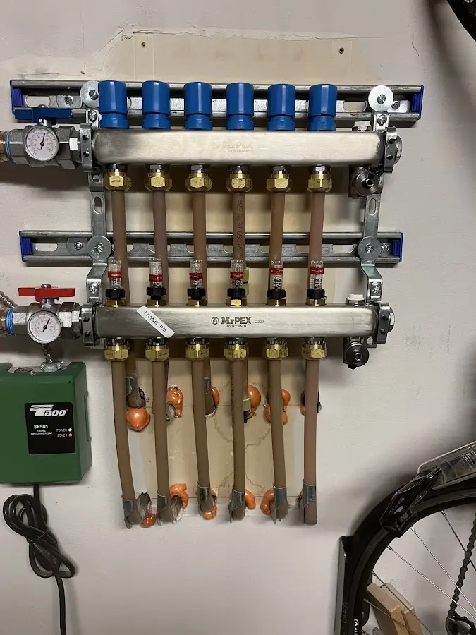 Plumber performing Leak Detection at a residential property in Broadlands